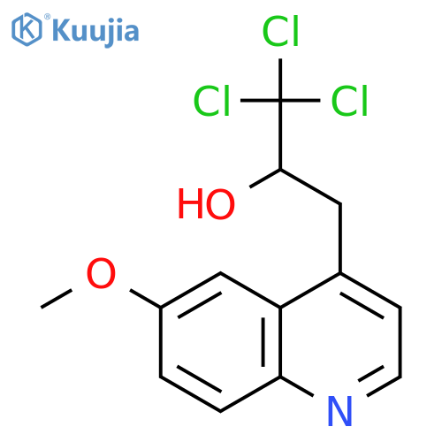 4-Quinolineethanol,6-methoxy-a-(trichloromethyl)- structure