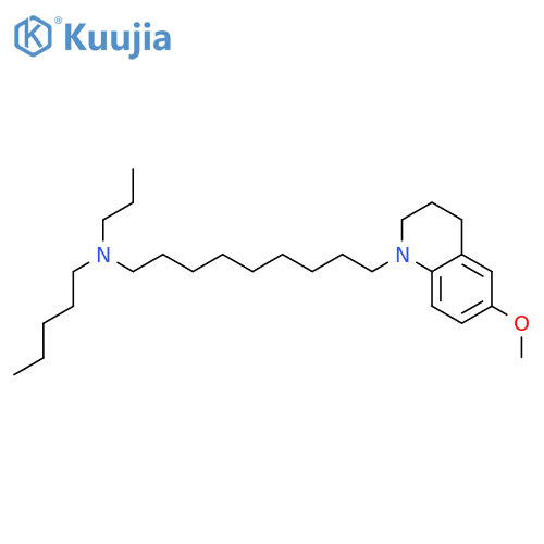 9-(6-methoxy-3,4-dihydroquinolin-1(2H)-yl)-N-pentyl-N-propylnonan-1-amine structure