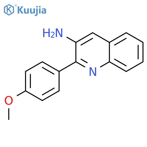 3-Quinolinamine,2-(4-methoxyphenyl)- structure