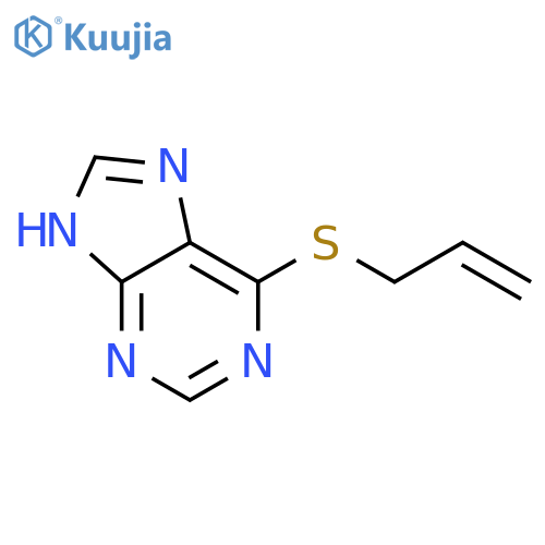 6-(prop-2-en-1-ylsulfanyl)-9H-purine structure