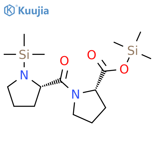 L-Proline, 1-[1-(trimethylsilyl)-L-prolyl]-, trimethylsilyl ester structure