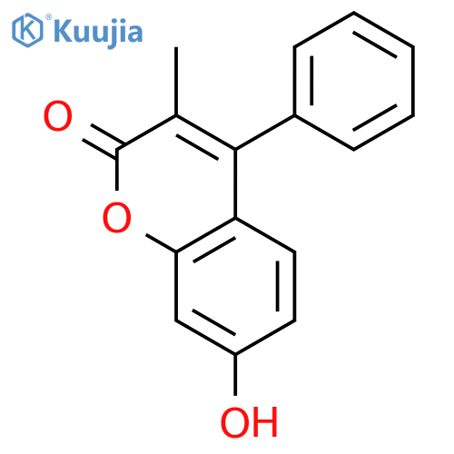 2H-1-Benzopyran-2-one,7-hydroxy-3-methyl-4-phenyl- structure