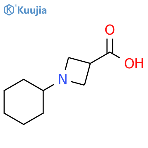 1-cyclohexylazetidine-3-carboxylic acid structure