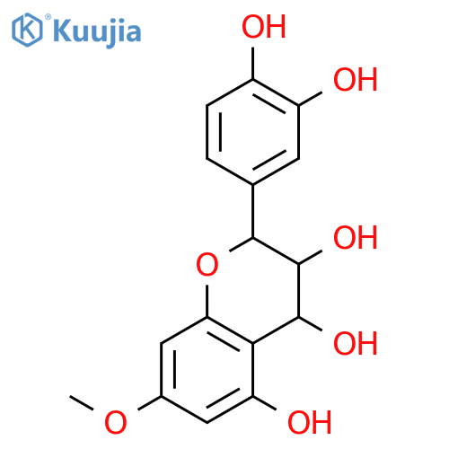 2-(3,4-dihydroxy-phenyl)-7-methoxy-chroman-3,4,5-triol structure