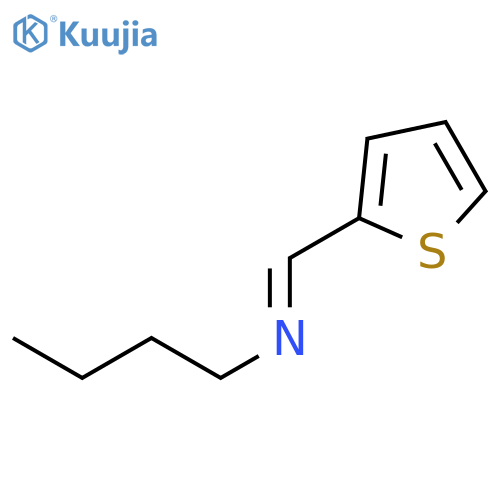 1-Butanamine, N-(2-thienylmethylene)- structure