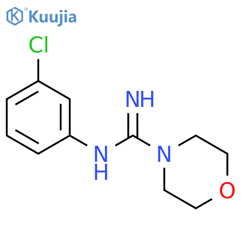 4-Morpholinecarboximidamide, N-(3-chlorophenyl)- structure
