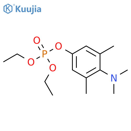Phosphoric acid,4-(dimethylamino)-3,5-dimethylphenyl diethyl ester structure