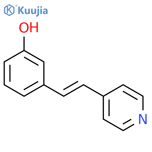 3-[(E)-2-(pyridin-4-yl)ethenyl]phenol structure