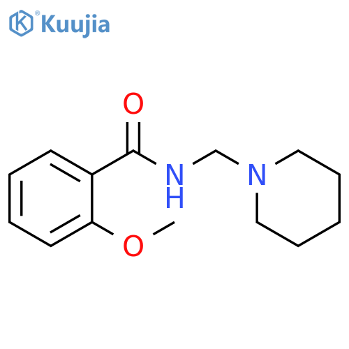 Benzamide, 2-methoxy-N-(1-piperidinylmethyl)- structure