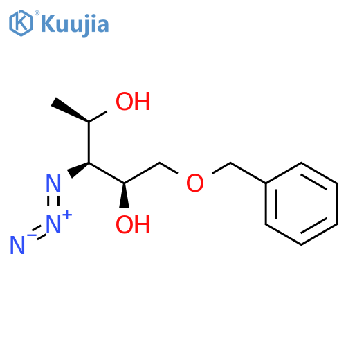 Arabinitol, 3-azido-1,3-dideoxy-5-O-(phenylmethyl)- structure