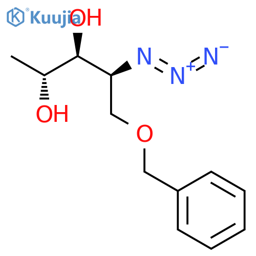 Ribitol, 2-azido-2,5-dideoxy-1-O-(phenylmethyl)- structure