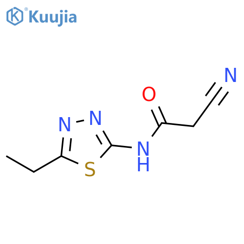 Acetamide, 2-cyano-N-(5-ethyl-1,3,4-thiadiazol-2-yl)- structure