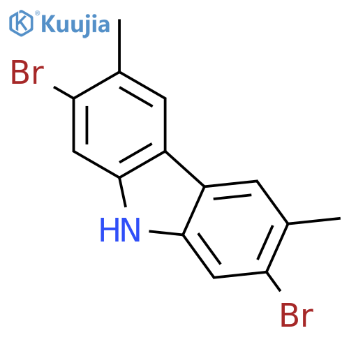 2,7-Dibromo-3,6-dimethyl-9H-carbazole structure