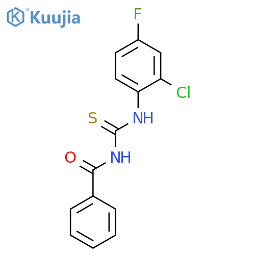 BENZAMIDE, N-[[(2-CHLORO-4-FLUOROPHENYL)AMINO]THIOXOMETHYL]- structure