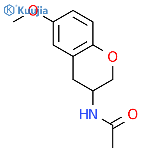 ACETAMIDE, N-(3,4-DIHYDRO-6-METHOXY-2H-1-BENZOPYRAN-3-YL)- structure