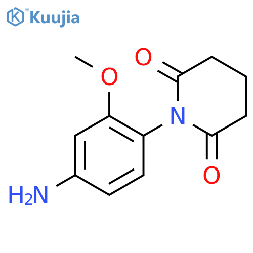 2,6-Piperidinedione, 1-(4-amino-2-methoxyphenyl)- structure