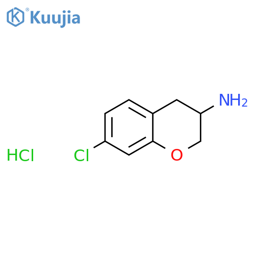 7-chloro-3,4-dihydro-2H-chromen-3-amine hydrochloride structure