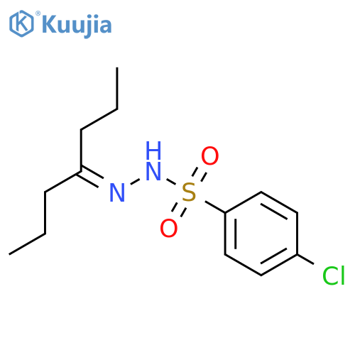 4-chloro-N'-(1-propylbutylidene)benzenesulfonohydrazide structure