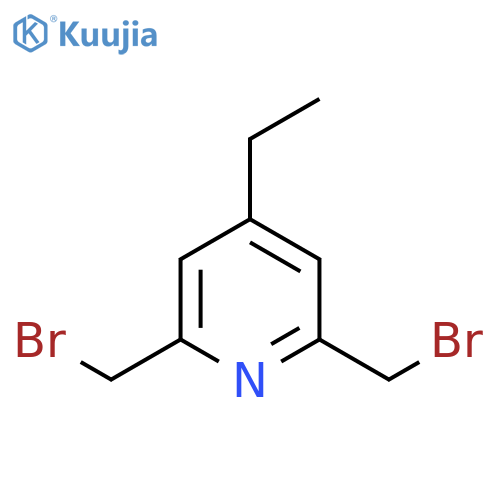 PYRIDINE, 2,6-BIS(BROMOMETHYL)-4-ETHYL- structure