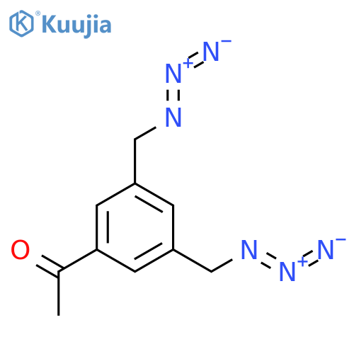 Ethanone, 1-[3,5-bis(azidomethyl)phenyl]- structure
