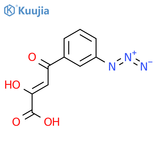 2-Butenoic acid, 4-(3-azidophenyl)-2-hydroxy-4-oxo- structure