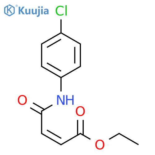 2-Butenoic acid, 4-[(4-chlorophenyl)amino]-4-oxo-, ethyl ester, (2Z)- structure