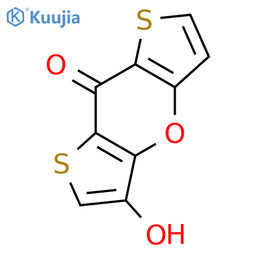 8H-Dithieno[3,2-b:2',3'-e]pyran-8-one, 3-hydroxy- structure