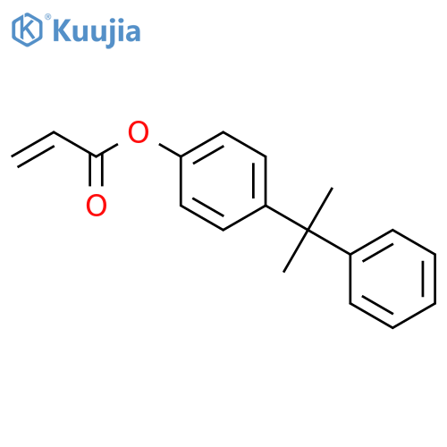 2-Propenoic acid,4-(1-methyl-1-phenylethyl)phenyl ester structure