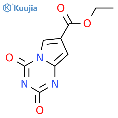 ethyl 2,4-dioxo-1H,2H,3H,4H-pyrrolo[1,2-a][1,3,5]triazine-7-carboxylate structure