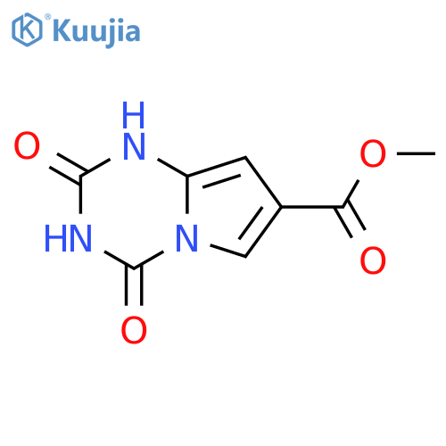 Methyl 2,4-dioxo-1H-pyrrolo[1,2-a][1,3,5]triazine-7-carboxylate structure