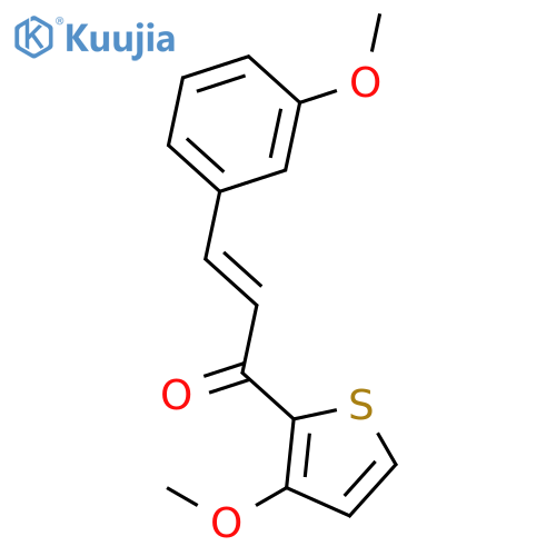 2-PROPEN-1-ONE, 3-(3-METHOXYPHENYL)-1-(3-METHOXY-2-THIENYL)- structure