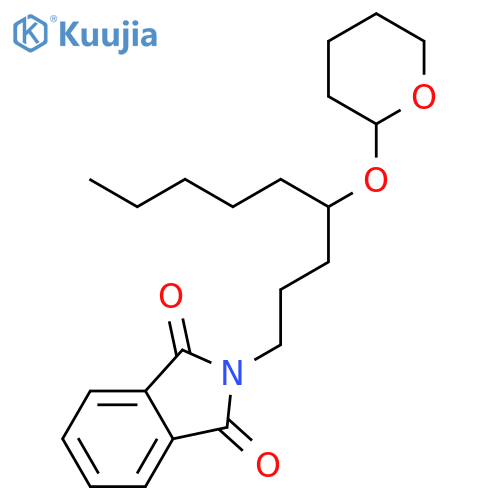 1H-Isoindole-1,3(2H)-dione, 2-[4-[(tetrahydro-2H-pyran-2-yl)oxy]nonyl]- structure