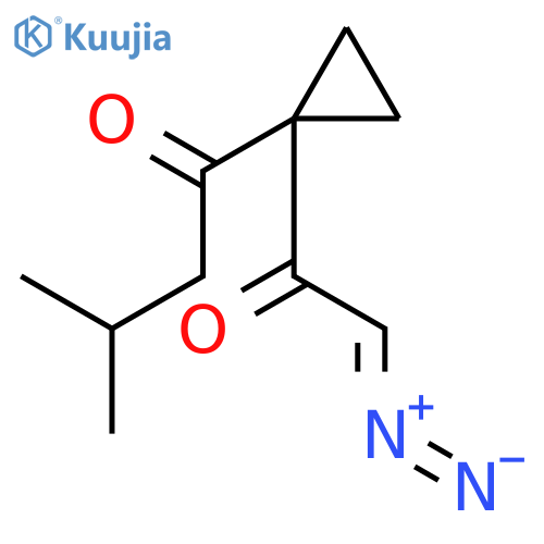 1-BUTANONE, 1-[1-(DIAZOACETYL)CYCLOPROPYL]-3-METHYL- structure
