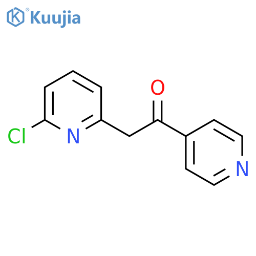 Ethanone, 2-(6-chloro-2-pyridinyl)-1-(4-pyridinyl)- structure