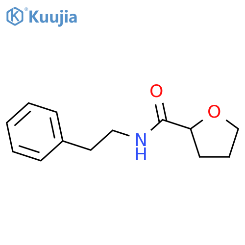 N-(2-phenylethyl)tetrahydro-2-furancarboxamide structure