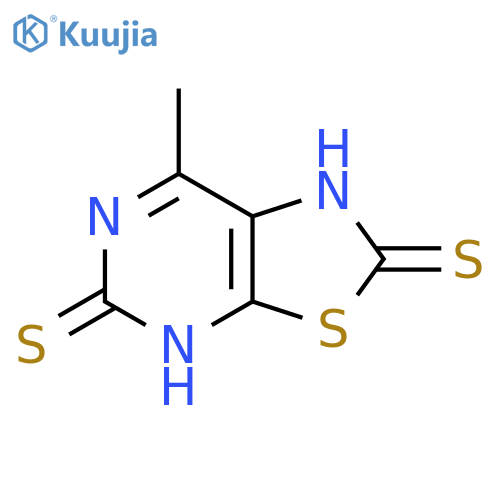 Thiazolo[5,4-d]pyrimidine-2,5-dithione, 1,4-dihydro-7-methyl- structure