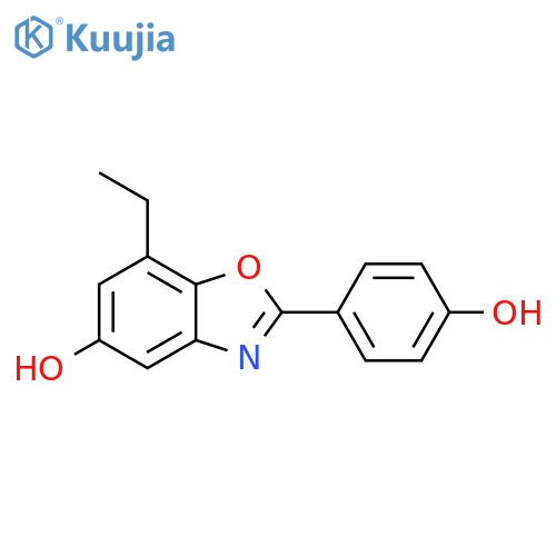 5-Benzoxazolol, 7-ethyl-2-(4-hydroxyphenyl)- structure
