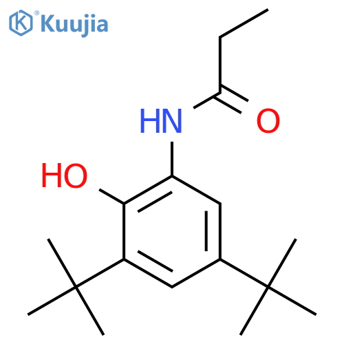 Propanamide, N-[3,5-bis(1,1-dimethylethyl)-2-hydroxyphenyl]- structure