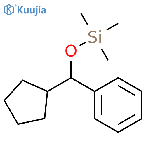 Silane, (cyclopentylphenylmethoxy)trimethyl- structure