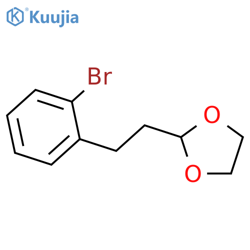 1,3-Dioxolane, 2-[2-(2-bromophenyl)ethyl]- structure