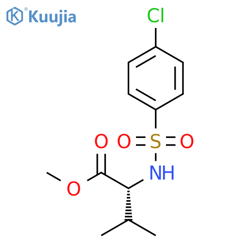 D-VALINE, N-[(4-CHLOROPHENYL)SULFONYL]-, METHYL ESTER structure