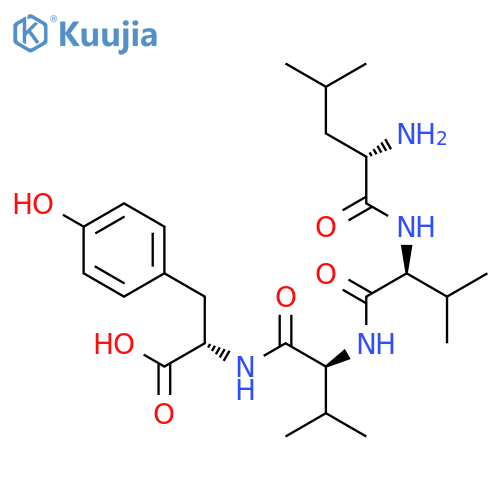 L-TYROSINE, L-LEUCYL-L-VALYL-L-VALYL- structure