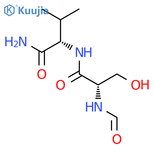 L-Valinamide, N-formyl-L-seryl- structure