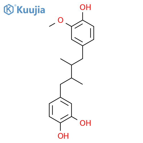 1,2-Benzenediol,4-[4-(4-hydroxy-3-methoxyphenyl)-2,3-dimethylbutyl]- structure