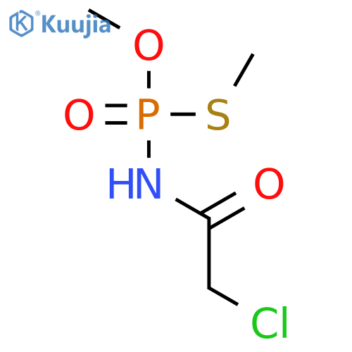 Phosphoramidothioic acid, (chloroacetyl)-, O,S-dimethyl ester structure