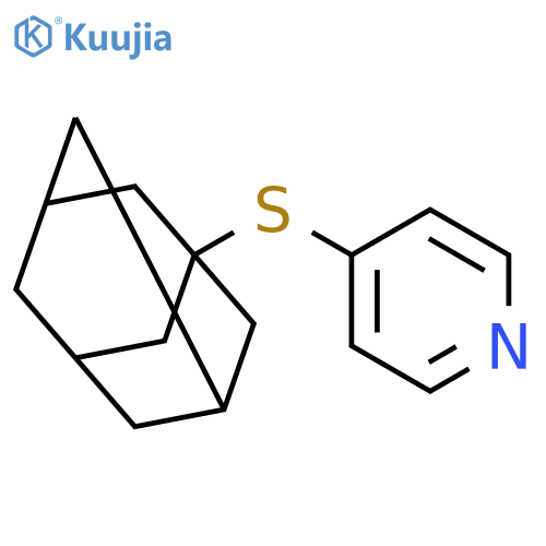 PYRIDINE, 4-(TRICYCLO[3.3.1.13,7]DEC-1-YLTHIO)- structure