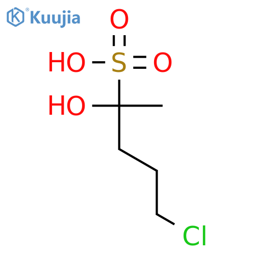 2-PENTANESULFONIC ACID, 5-CHLORO-2-HYDROXY- structure