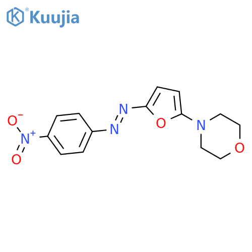 MORPHOLINE, 4-[5-[(4-NITROPHENYL)AZO]-2-FURANYL]- structure