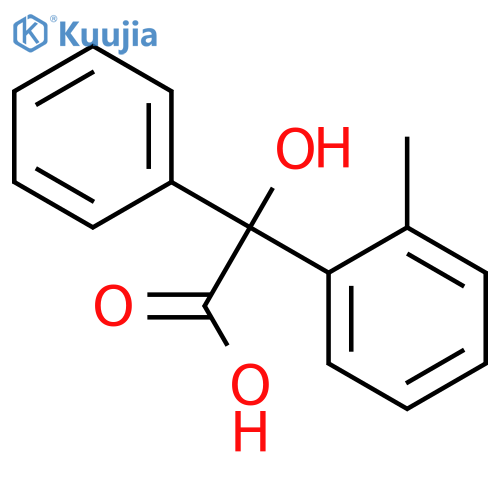 Benzeneacetic acid, a-hydroxy-2-methyl-a-phenyl- structure