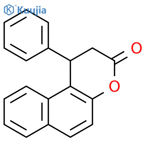 3h-Naphtho[2,1-b]pyran-3-one, 1,2-dihydro-1-phenyl- structure